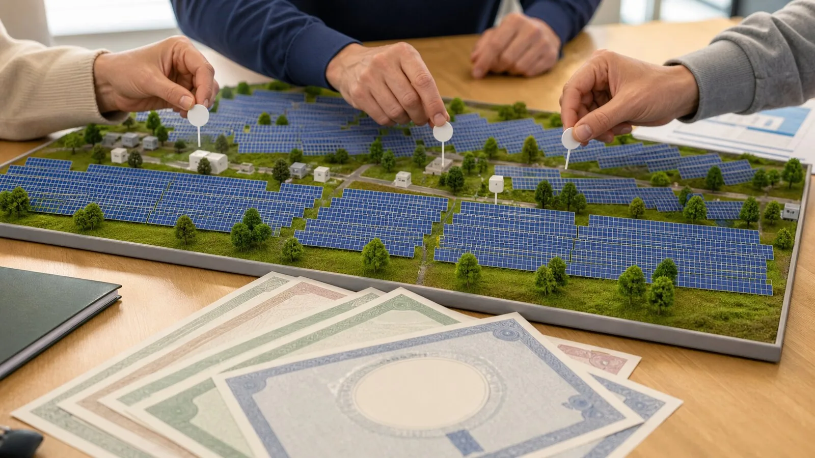 Unternehmensszene für Pv Anlagen Beteiligung